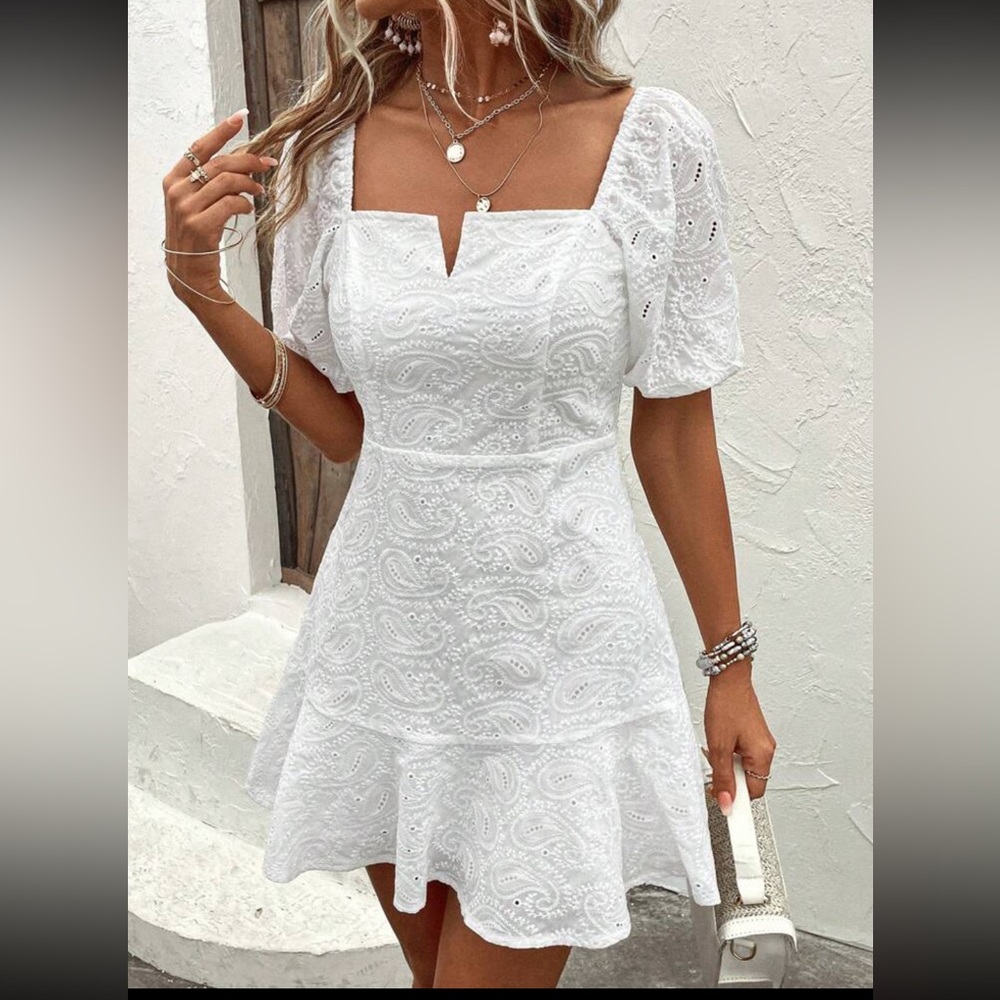 NWOT. White dress.
